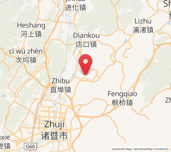 Map of Jiangzao, Zhejiang