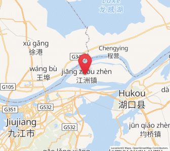 Map of Jiangzhou, Jiangxi