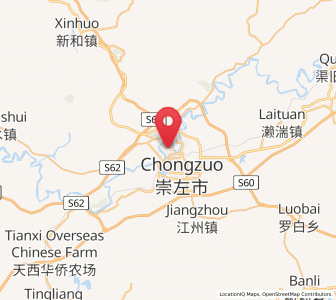 Map of Jiangzhou, Guangxi