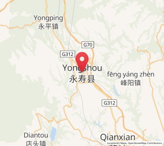 Map of Jianjun, Shaanxi