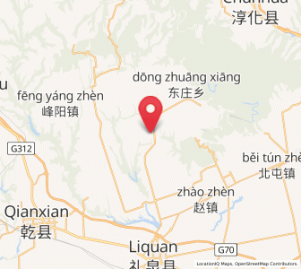 Map of Jianling, Shaanxi