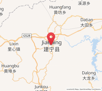 Map of Jianning, Fujian