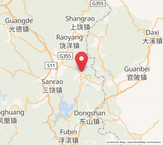Map of Jianrao, Guangdong