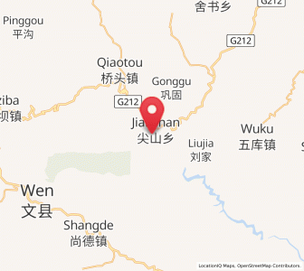 Map of Jianshan, Gansu