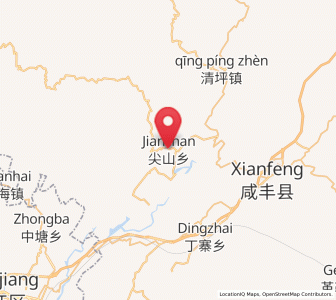 Map of Jianshan, Hubei