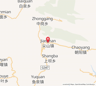 Map of Jianshan, Chongqing