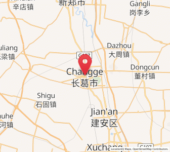 Map of Jianshe, Henan