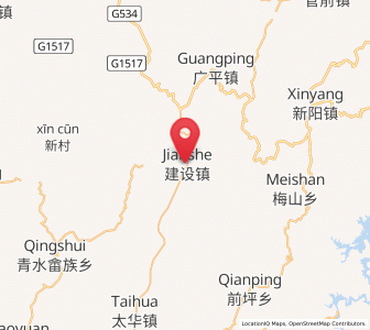 Map of Jianshe, Fujian