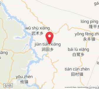 Map of Jiantian, Jiangxi