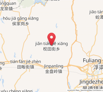Map of Jiantianjie, Jiangxi