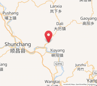 Map of Jianxi, Fujian
