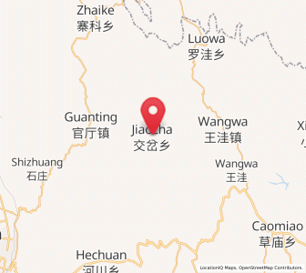 Map of Jiaocha, Ningxia Hui Autonomous Region