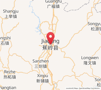 Map of Jiaocheng, Guangdong