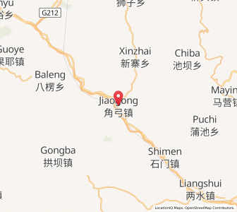 Map of Jiaogong, Gansu