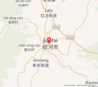 Map of Jiaohe, Jilin