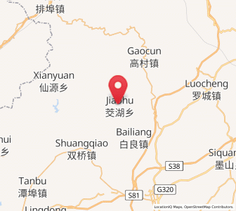 Map of Jiaohu, Jiangxi