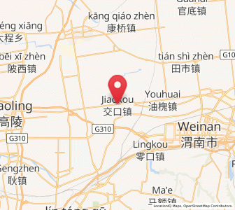 Map of Jiaokou, Shaanxi