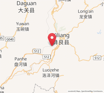 Map of Jiaokui, Yunnan