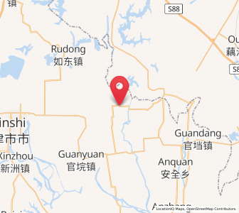 Map of Jiaoqi, Hunan