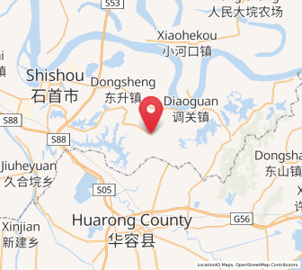 Map of Jiaoshanhe, Hubei