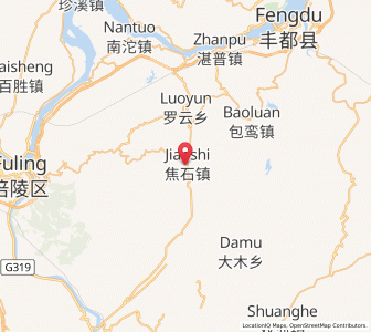 Map of Jiaoshi, Chongqing