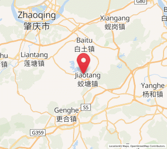 Map of Jiaotang, Guangdong