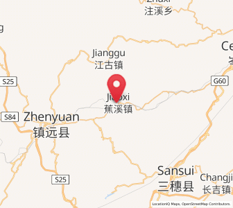 Map of Jiaoxi, Guizhou