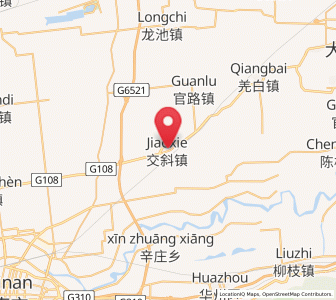 Map of Jiaoxie, Shaanxi