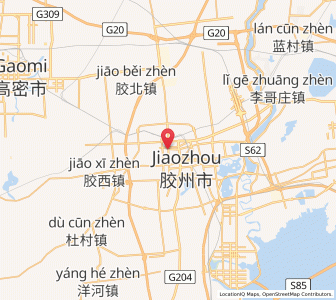 Map of Jiaozhou, Shandong