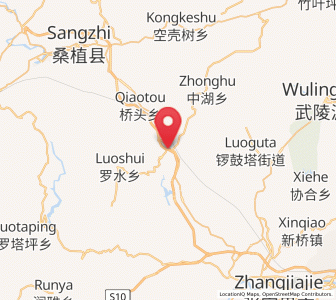 Map of Jiaoziya, Hunan