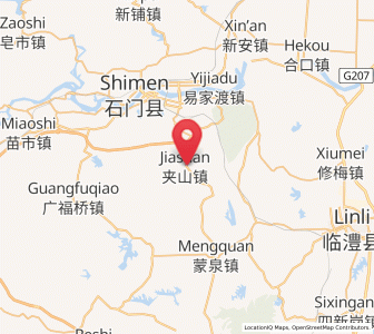 Map of Jiashan, Hunan