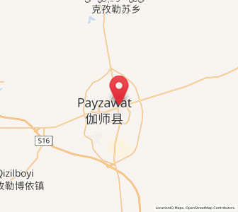 Map of Jiashi, Xinjiang