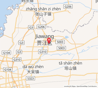 Map of Jiawang Zhen, Jiangsu