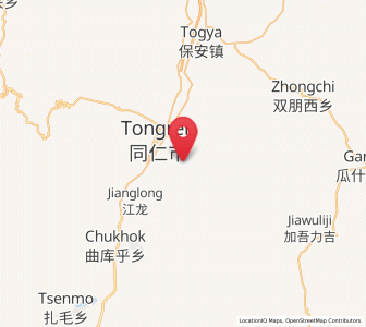 Map of Jiawu, Qinghai