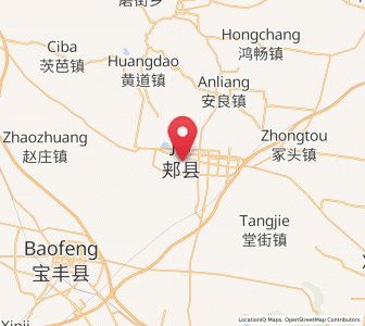 Map of Jiaxian, Henan