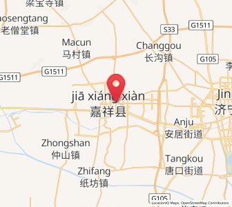 Map of Jiaxiang, Shandong