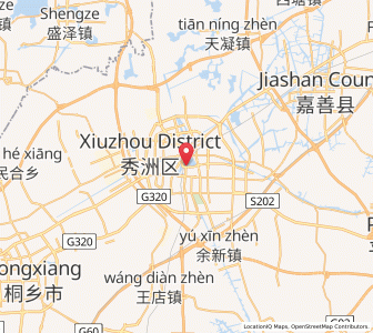 Map of Jiaxing, Zhejiang