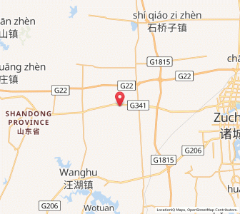 Map of Jiayue, Shandong