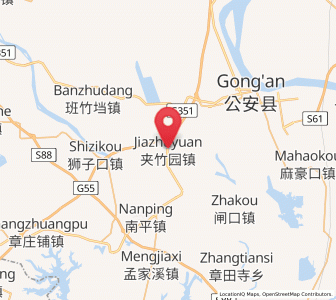 Map of Jiazhuyuan, Hubei