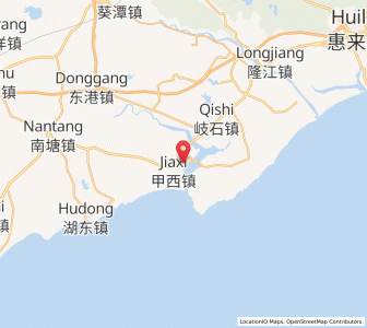 Map of Jiazi, Guangdong