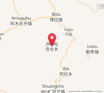 Map of Jicang, Gansu