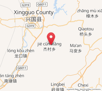 Map of Jiecun, Jiangxi