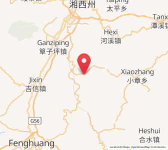 Map of Jiefangyan, Hunan
