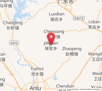 Map of Jieguan, Hubei
