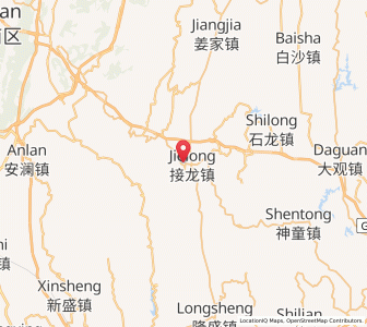 Map of Jielong, Chongqing