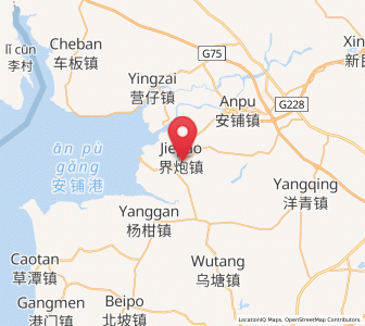 Map of Jiepao, Guangdong