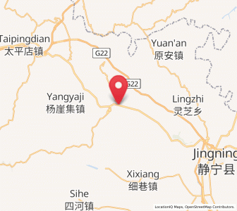 Map of Jieshipu, Gansu