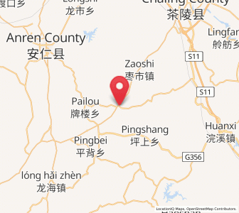 Map of Jieshou, Hunan