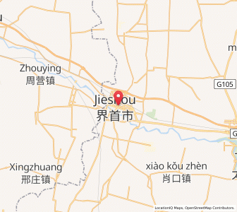 Map of Jieshou, Anhui