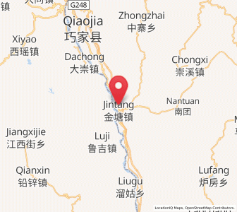 Map of Jiezi, Yunnan